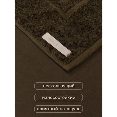 Коврик махровый SL HOME: Basic «Олива», 50×70 см, хлопок 100%