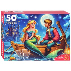 Пазлы 50 "Русалочка и принц"