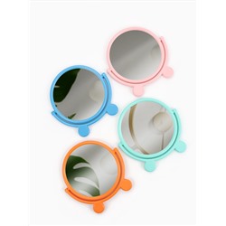 Зеркало настольное, с рамкой для фото, d=18.5 см, (d=13.5 см), МИКС