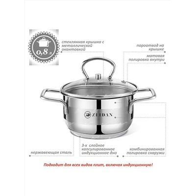 ZEIDAN Кастрюля Z-501085
