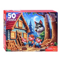 Пазлы 50 "Три поросенка"