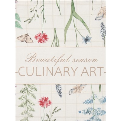 Полотенце «Этель» Wild flowers, 40×73 см, 100% хлопок, саржа 190 г/м²