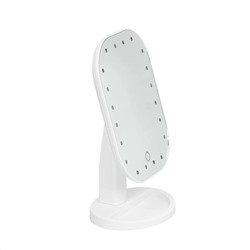 Nail Art Настольное зеркало c LED подсветкой, 20 ламп, белый 15059