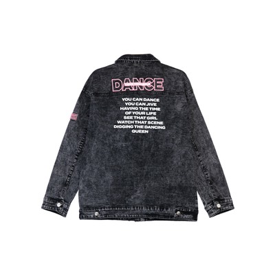 Куртка текстильная джинсовая для девочек