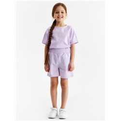 Шорты для девочки MINAKU, сиреневые, рост 128 см