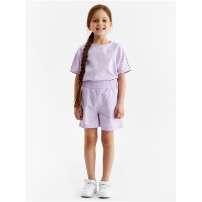 Шорты для девочки MINAKU, сиреневые, рост 128 см