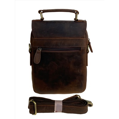 Сумка мужская из натуральной кожи, цвет коричневый