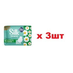 Ola! Silk sense Прокладки 10шт Extrafix Нормал ромашка 3шт