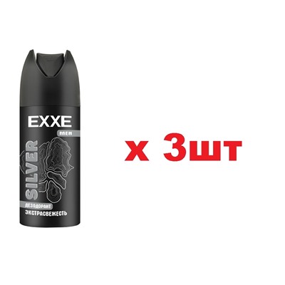 EXXE Men Дезодорант спрей 150мл Silver муж 3шт
