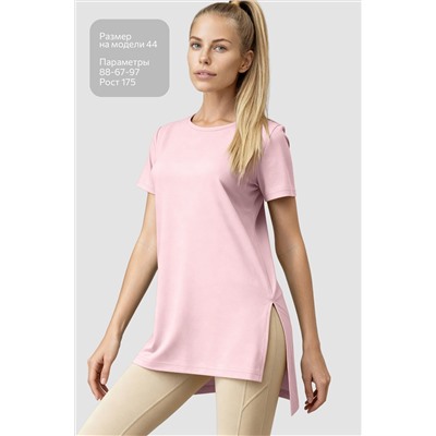 Женская удлиненная футболка с разрезами Happyfox