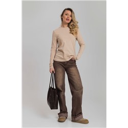 Лонгслив из кулирки с лайкрой М326003б