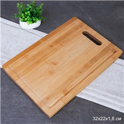 Доска разделочная 22х32х1.8 см / D-310 /уп 30/ бамбук
