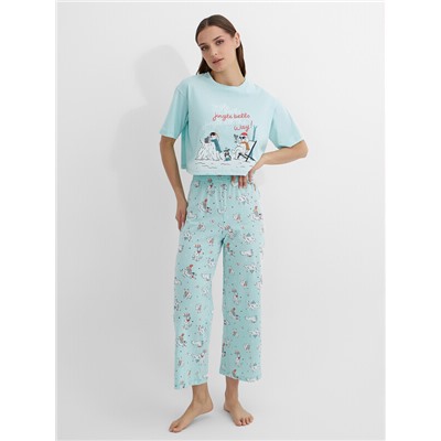 КОМПЛЕКТ ЖЕНСКИЙ (ФУТБОЛКА, БРИДЖИ) 592444