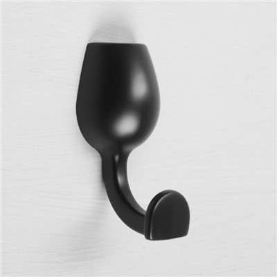 Крючок мебельный CAPPIO CHALICE, однорожковый, цвет черный