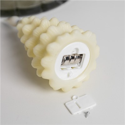 Светодиодная фигура «Ёлочка» 6×12×6 см, пластик, батарейки AG13×3 (в комплекте), свечение тёплое белое