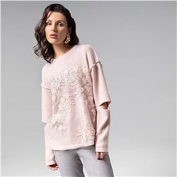 Лонгслив с объемным декором, Образ решает