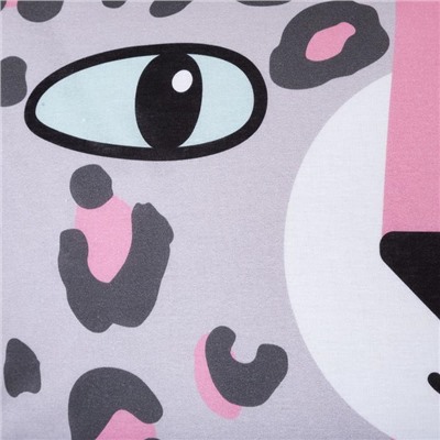 Постельное бельё 1.5-спальное «Этель» Happy leopard, бязь