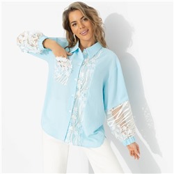 Рубашка для эффекта «вау», Смелое решение (бирюзовая)