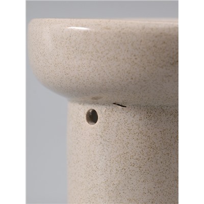 УЦЕНКА Аромалампа керамика "Меридиан" белый песок 11,5х11,5х10 см