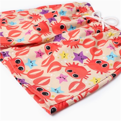 Купальные трусы детские MINAKU «Крабики», рост 110-116 см