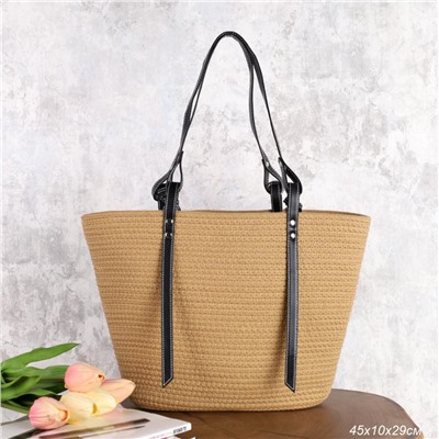 Сумка плетеная 45x29x16x26 / DW-08 /уп 50/коричневая