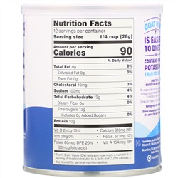 Meyenberg Goat Milk, Обезжиренное сухое козье молоко, 340 г (12 унций)