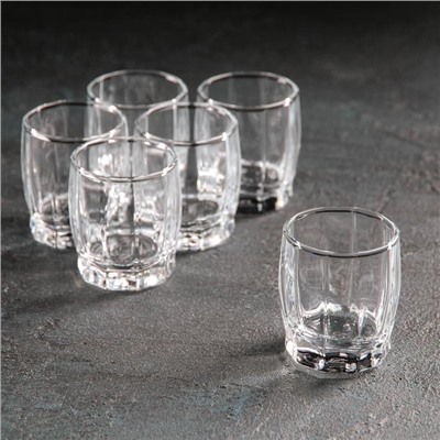 Набор стеклянных стопок для водки Dance, 55 мл, 6 шт.