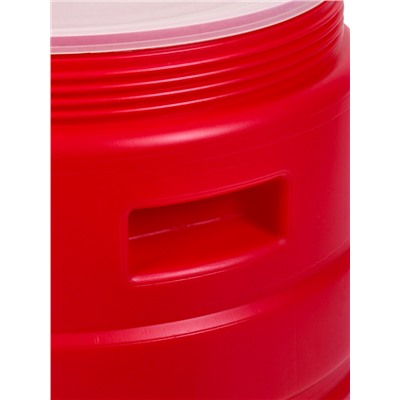 Бочка пищевая, 30 л, горловина 27 см, пластиковая, с крышкой, МИКС