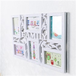 Фоторамка коллаж Семья 53x35 см / XZ1816 /уп 24/ 6 фото