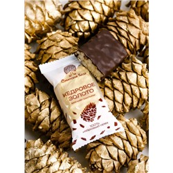 Кедровое золото / 630 г / шоу-бокс / 18 шт / батончик / ТМ Сибирский кедр