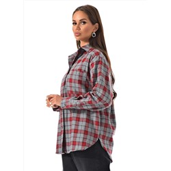 Женская рубашка в клетку оверсайз CRACPOT