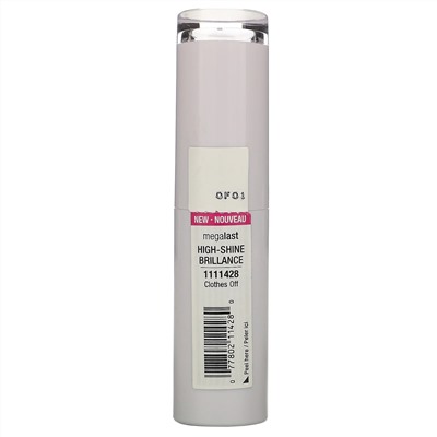 Wet n Wild, MegaLast High-Shine Brillance Lip Color, Clothes Off, 0.11 oz (3.3 g)