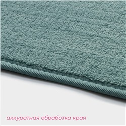 Коврик для дома Доляна «Софт», 50×80 см, бирюзовый
