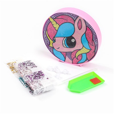 Ночник своими руками. Алмазная мозаика для детей на ночнике «Единорожка», 15×15 см, набор для творчества