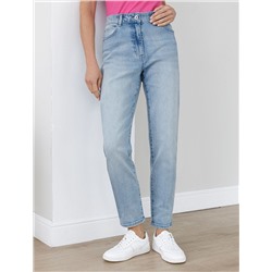 Джинсы дудочки из эластичного плотного денима