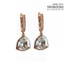Серьги с кристаллами Swarovski