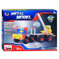 Конструктор металлический "Автокран" (252 дет.) в коробке