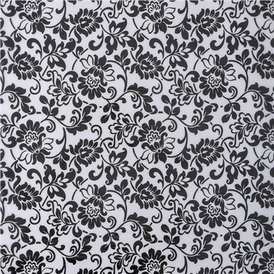 Витражная плёнка «Орнамент», 45×200 см, чёрная