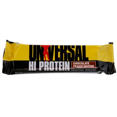 Universal Nutrition, батончики с высоким содержанием белка, шоколад и арахисовая паста, 16 батончиков по 85 г (3 унции)