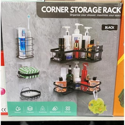 Набор 5в1 для ванной настенная угловая, без сверления, в коробке