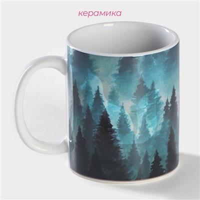 Кружка - хамелеон Доляна «Таинственная лиса», 350 мл, керамика, небольшие дефекты