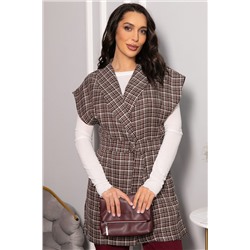 Жилет костюмный из твида Жюлли (кофе) Б14489-4М