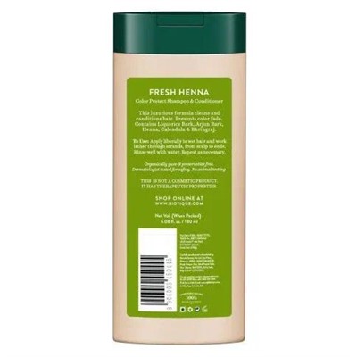 Biotique Bio Henna Leaf Fresh Texture Shampoo / Биотик Шампунь И Кондиционер С Листьев Хны 180 мл