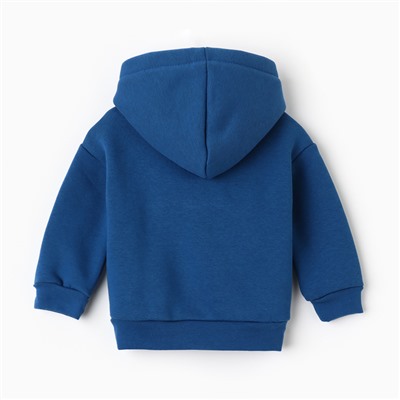 Толстовка детская «Крошка Я» Blueberry, рост 62-68 см, синяя