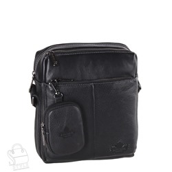 Сумка мужская кожаная 6882-2Z black Zinimsk  в Новосибирске