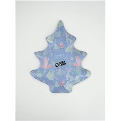 Тарелка новогодняя плоская «С Новым годом», 19.5×16.5 см