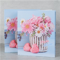 Фотоальбом 80 фото 10x15 Цветы / 9526 /уп 48/ (Сиреневый)