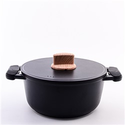 6360-1 Кастрюля с крышкой 4,2 л GRACE лит/алюм/пластик/силик MB (х6)