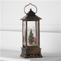 Светодиодная фигура «Ребёнок у ёлки» 10×27×10 см, пластик, батарейки ААх3 (не в комплекте), свечение тёплое белое