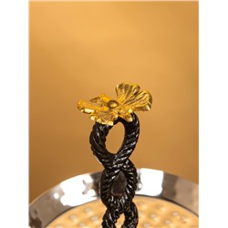 Фруктовница 2-х ярусная «Крю», 18×18×30 см, нержавеющая сталь